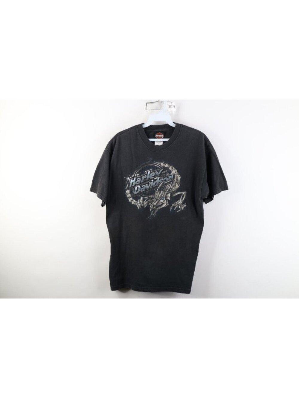 Vintage Y2K 2005 Harley Davidson Mens Medium Faded Iron Dragon T-Shirt Black USA